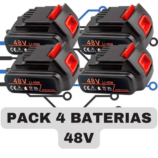 Pack 4 Baterias Recargables 48v Litio