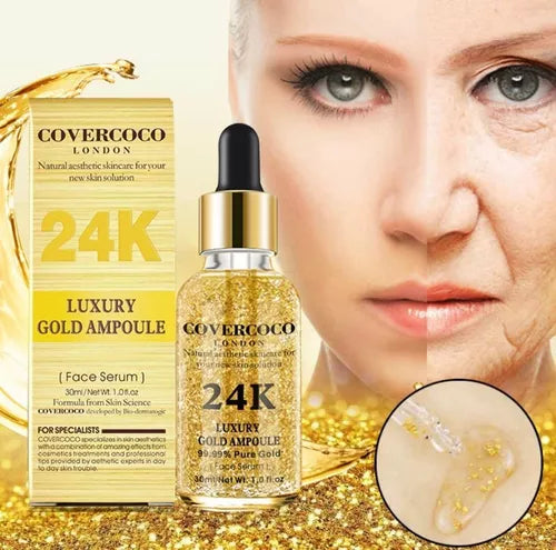 PACK MASAJEADOR FACIAL Y DE CUELLO LED + SERUM 24K